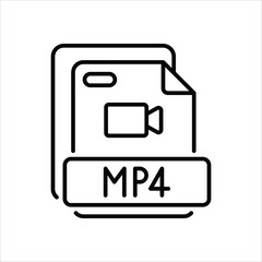 Mp4 vector icon