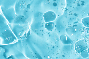 Gel serum texture. Make-up and cosmetics texture background, skincare product and beauty cream. macro close up