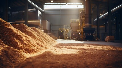 A photo of a biomass facility
