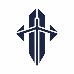 Iconic Christian Cross Symbol