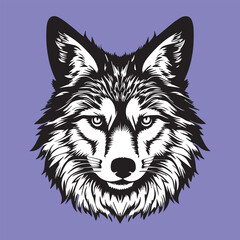 vector illustration of wolf