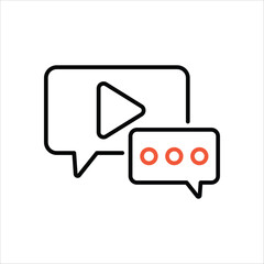 Conversation vector icon