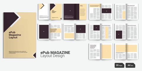 ePub Magazine Layout ePub Layout Classic Style Book Design 