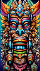 Obraz premium colorful totem