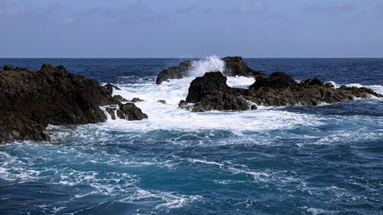 Fototapeta premium Volcanic basins, Atlantic Ocean Madeira