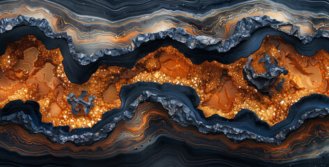 Naklejka premium Textural representation of various geometric colors shapes ,Generated by AI