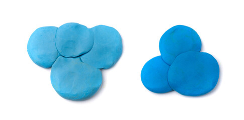 Plasticine cloud, modeling clay sky symbol, clay dough climate emblem, plasticine cloud isolated