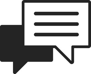 Fototapeta premium chat, comment, social media icon vector
