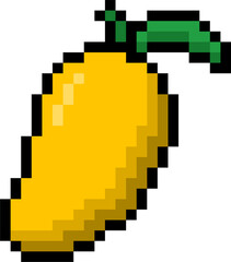 Fototapeta premium pixel style mango fruit vector