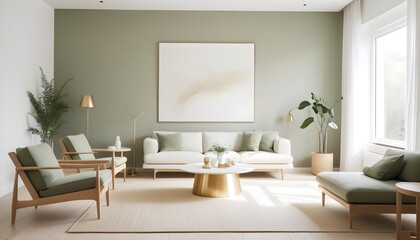 white and gold theme interior modern minimalism photo realism