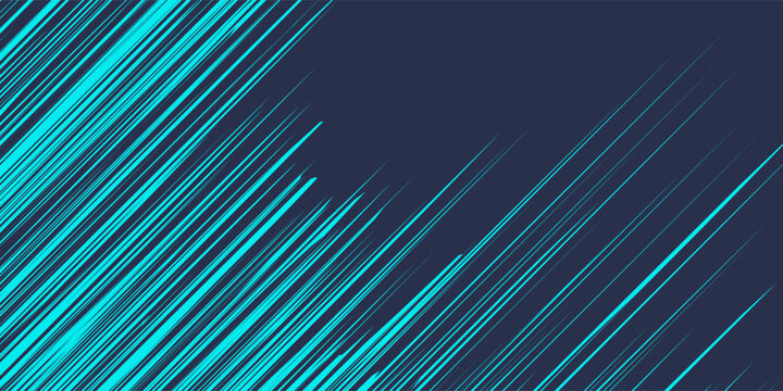 Abstract blue banner design vector, dynamic sporty horizontal background template for media promotion or web banner