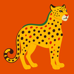 Vector Jaguar: Dynamic Wildlife Illustration