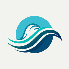 Wave Symbol Logo Design