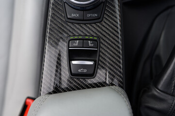 Neck scarf seat warmer controls