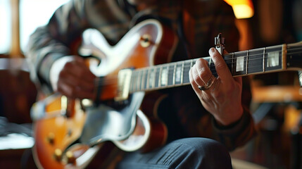 Fototapeta premium Mastering Jazz Guitar Techniques for Musicians