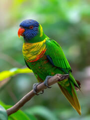 S&uuml;&szlig;e neue Zucht von Papagei in Gr&uuml;n