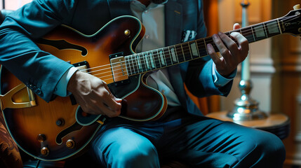 Obraz premium Master the Art of Jazz Guitar Playing