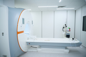 Magnetic resonance imaging scanner in healthcare facility