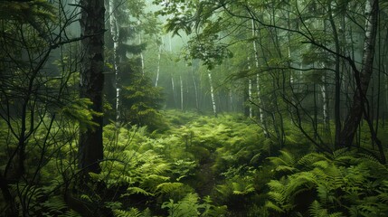 Obraz premium Amur forest ART wallpaper background