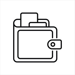 Wallet vector icon