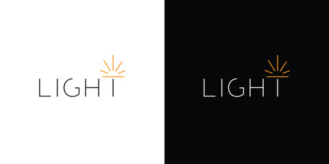 Unique and modern Light logo design