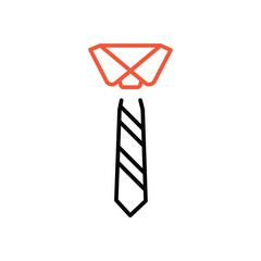 Tie vector icon
