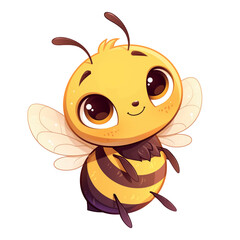 Cartoon happy bee illustration