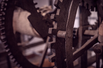 Ancient  clockwork  mechanism and gears