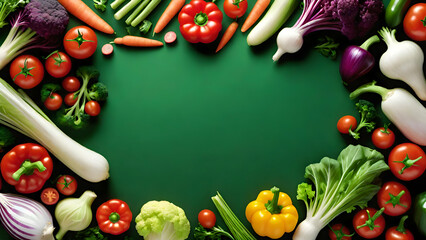 Vegetable frame and blank for placing products