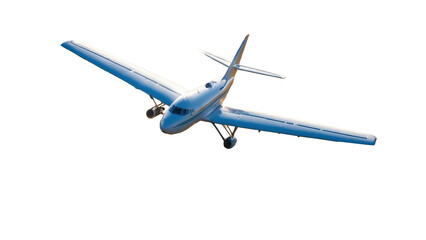 Obraz premium Aerial view of an airplane flying over the agricultural field. spraying agricultural chemicals on a lush crop.concept farm worker, aerial agriculture, agricultural machine