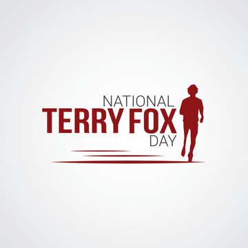 National Terry Fox day vector illustration. National Terry Fox day themes design concept with flat style vector illustration. Suitable for greeting card, poster and banner.