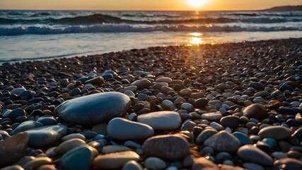 Finding balance in the midst of the sea and sunset, finding harmony with the sea and sunset, finding harmony with the sea and sunset, and forming a balance with the sea