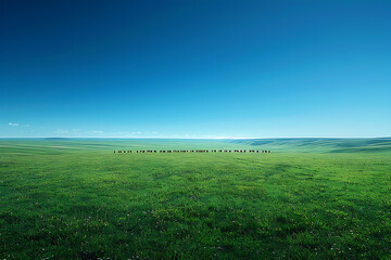 Fototapeta premium Breathtaking National Park View against Empty Canvas