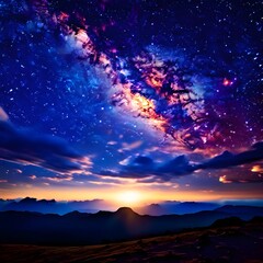 Fototapeta premium starry night sky