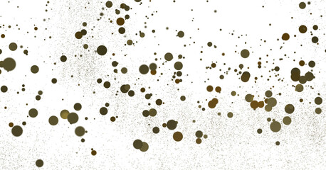 Radiant Revelry: Dynamic 3D Illustration of a Radiating gold Confetti Celebration