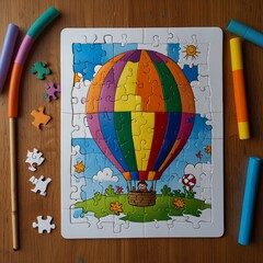 Maze for a puzzle booklet, AI, design