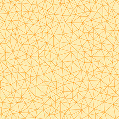 Minimal geometric background. Amber color. Tiny triangles size. Light lines weight. Repeatable pattern. Seamless tileable vector illustration.