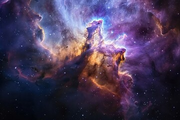 Fototapeta premium Background of galaxy and stars 