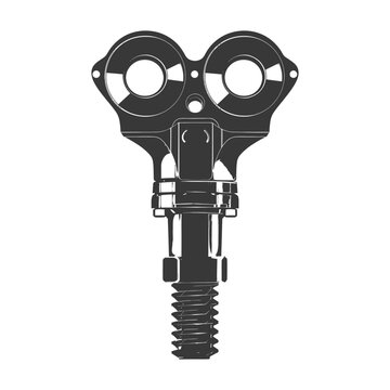 recommend clip art: Silhouette piston double black color only