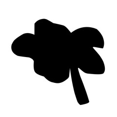 tropical leaf silhouette