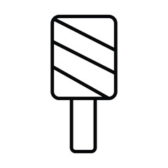ice cream icon vector template design flat and simple