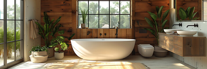 Small-Space Bathroom with Efficient Storage
