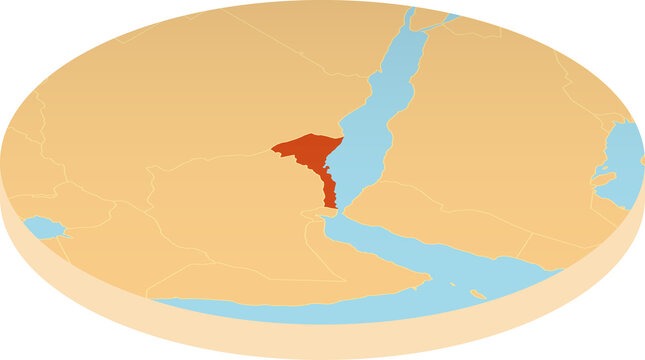 Eritrea oval map