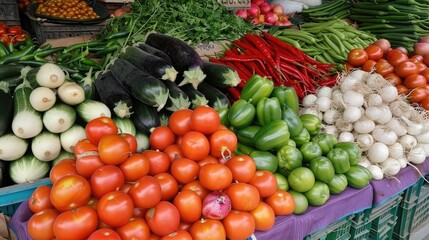 Variety of vegetables on show