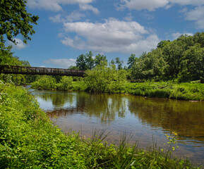 Fototapeta premium landscape with river