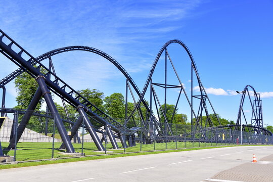 rollercoaster, Rodzinny Park Rozrywki Energylandia w Zatorze, Małopolska, Polska, Europa, 