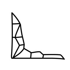 geometric triangle corner border