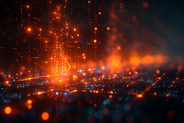 Fototapeta premium Abstract Tech and Texture Harmony