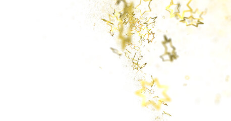 Stars - Glossy 3D Christmas star icon. Design element for holidays. -