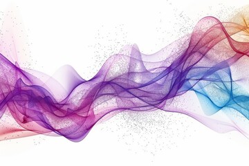 Abstract flow of colorful smoke mimicking DNA twists suggests the ephemeral beauty of genetic complexities